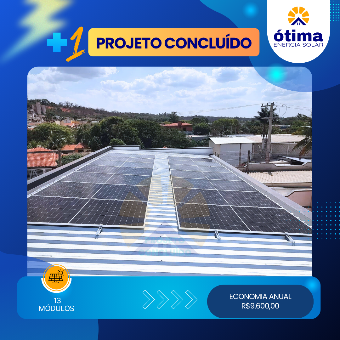 Sistema de energia solar fotovoltaica instalado por empresa local em Curitiba
