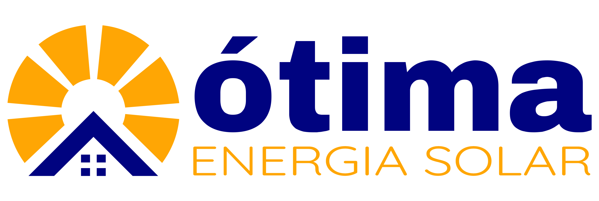 Logotipo Ótima Energia Solar em Curitiba